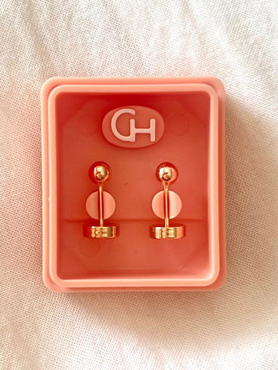 Abridores Marca CH Perno Oro 18k Bolita 3mm