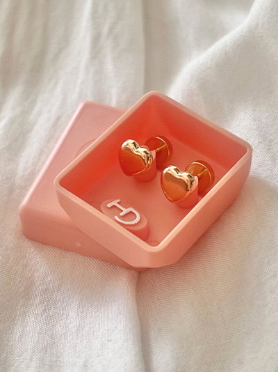 Abridores Marca CH Perno Oro 18k Corazón