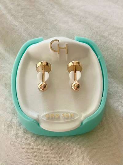 Abridores Oro 18K Marca CH Bolita 3mm