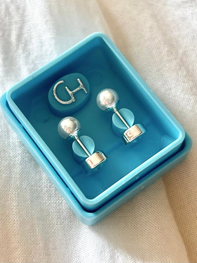 Abridores Plata 925 Marca CH Perla 4mm