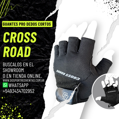 GUANTE PRO CR NEGRO CON VELCRO
