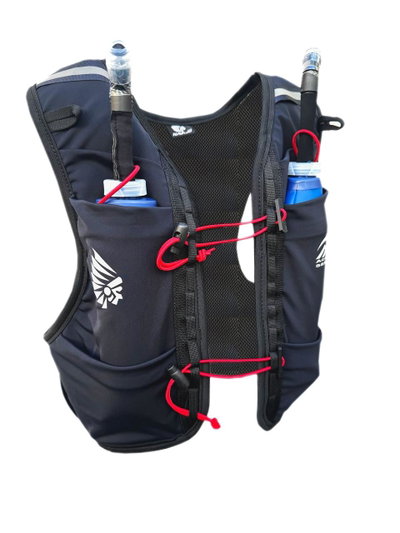 Chaleco Running Navajo Kaizen 7.0 + 2 Botellas Soft pico Corto