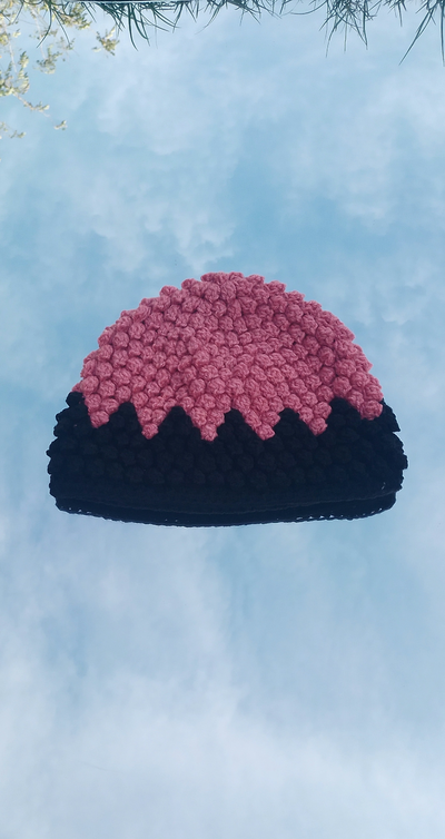 GORRO CORONA ROSA 
