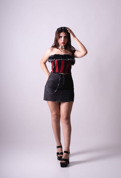 Falda Denim chain