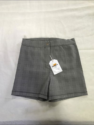 Short Elastizado Cuadrille Gris