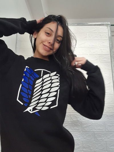 BUZO ALAS NEGRO FRIZADO