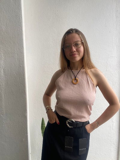 HALTER BAMBULA ROSADO PARA ATAR