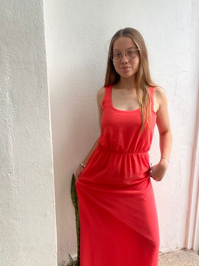 VESTIDO CORAL