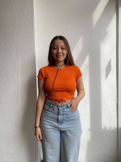 TOP ANARANJADO PARA ATAR