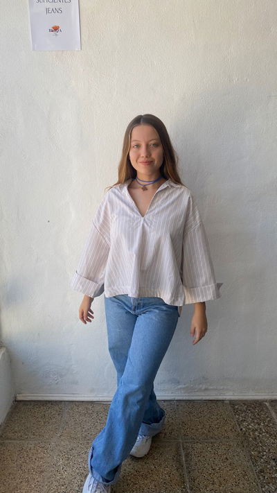 CAMISA HOLBOX VIENA BEIGE