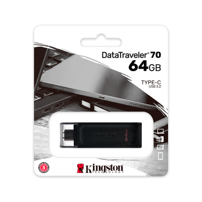 Pendrive 64GB Kingston Tipo C USB 3.2 DT70