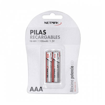 Pila Recargable AAA x 2 - 1.2V - Netmak