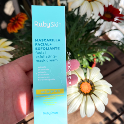 Mascarilla facial exfoliante con colágeno Ruby Rose