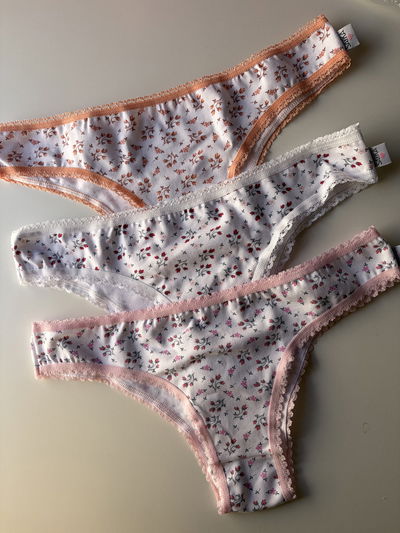 Pack x3 vedetinas algodón 