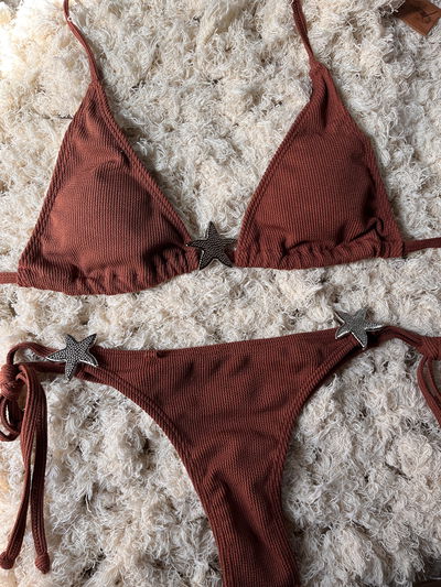 Bikini Estrella marrón 