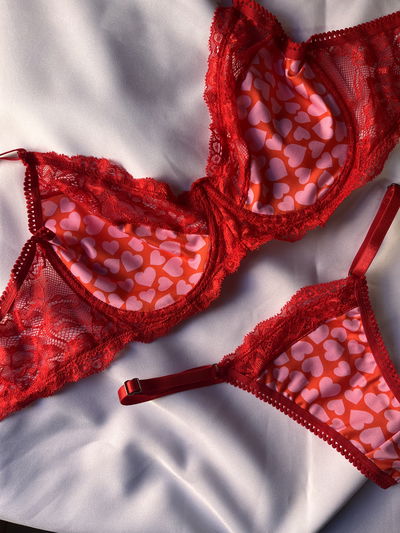 Conjunto Diana rojo 