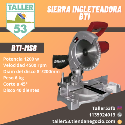 Sierra ingleteadora BTI