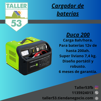 Cargador baterías Duca