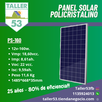 Panel solar 160w