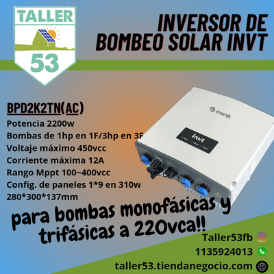 Inversor de bombeo INVT