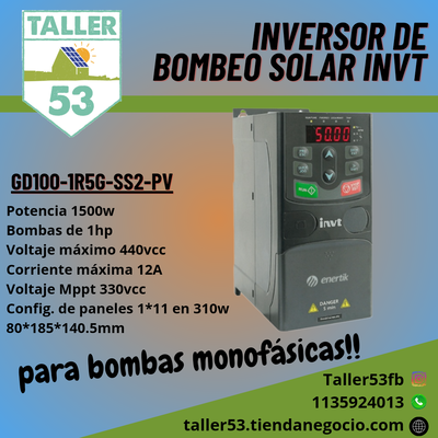 Inversor de bombeo INVT
