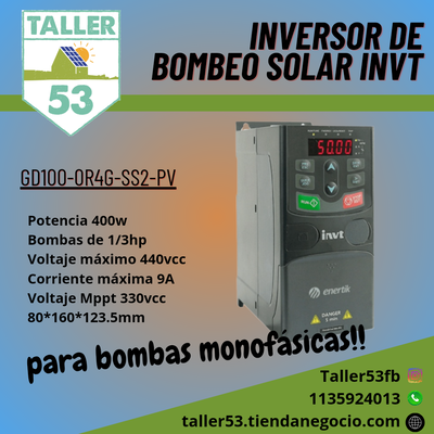 Inversor de bombeo INVT