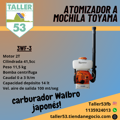 Atomizador a mochila Toyama