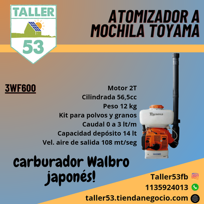 Atomizador a mochila Toyama