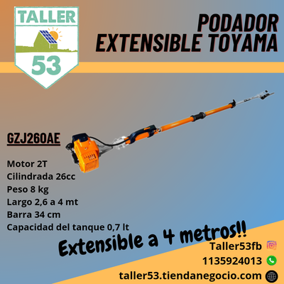 Podador de altura extensible Toyama