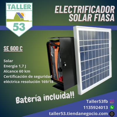 Electrificador solar Fiasa