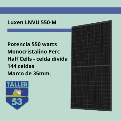 Panel solar Luxen 550 watts