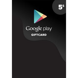 Tarjeta Google Play 5 USD código NORTH AMERICA
