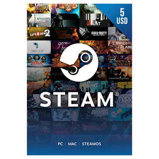 Steam Gift Card 5 USD - Steam Key - Global