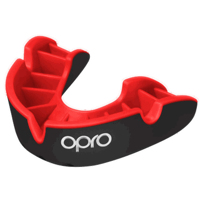 🥈 Protector Bucal oPRO Silver Negro Rojo GEN 5 🦷