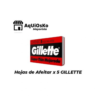 Hoja de Afeitar x 5 GILLETTE