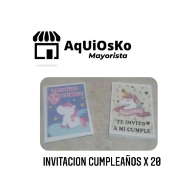 Invitación Cumpleaños x 20