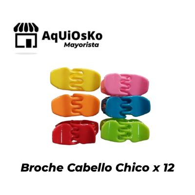 Broche Chico Pelo 3 Cm x 12