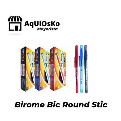 Birome Bic Round Stic x 12
