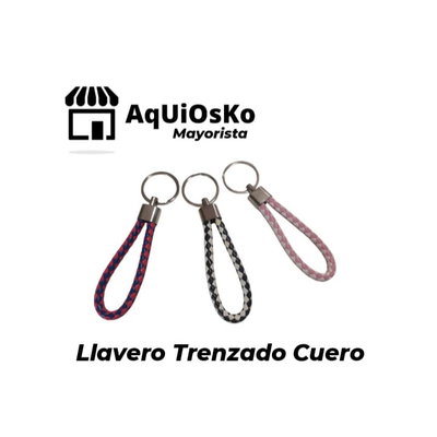 Llavero Trenzado Cuero