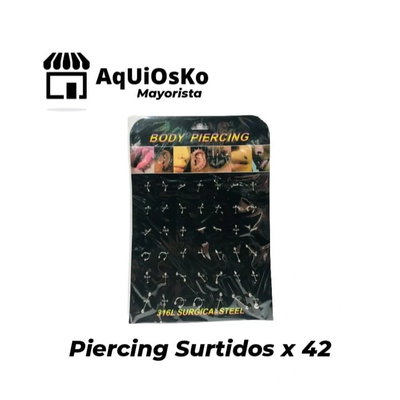 Piercing Surtidos x 42