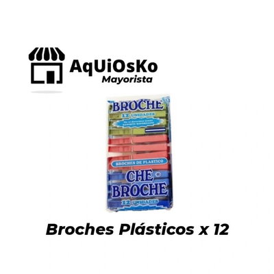 Broches Plasticos x 12