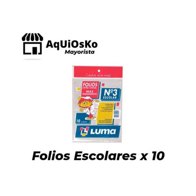 Folios Escolares x 10