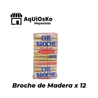 Broche de Madera  x 12 