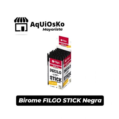 Birome FILGO STICK Negra x 10