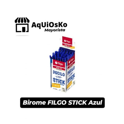 Birome FILGO STICK Azul x 10