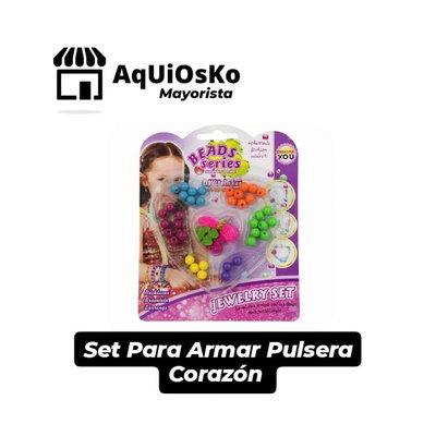 Set Para Armar Pulsera Corazon