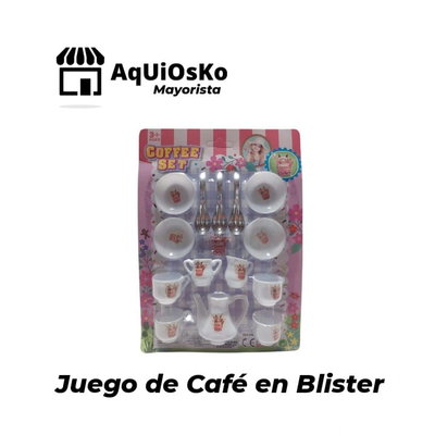 Juego de Cafe en Blister