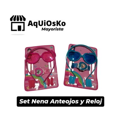 Set Nena Anteojos y Reloj
