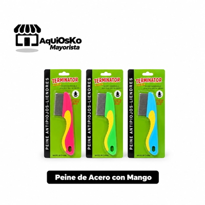 Peine de Acero con Mango