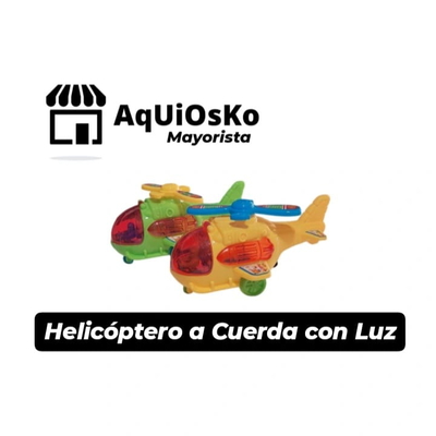 Helicóptero a Cuerda con Luz